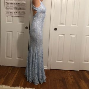 R&M Richards Dress Ice Blue/Ivory 3